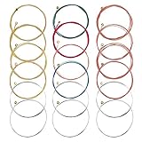 【Premium-Material】: Diese Akustikgitarrensaiten bestehen aus gutem Bronzematerial. Für eine dauerhafte Verwendung beträgt jede Länge der Gitarrensaite ca. 82 cm.