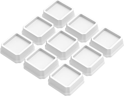 Miniatura 20 de Juego de 9 elevadores de cama de 3 pulgadas, elevadores de cama resistentes para marco de cama, paquete de 9 elevadores de hasta 3000 libras