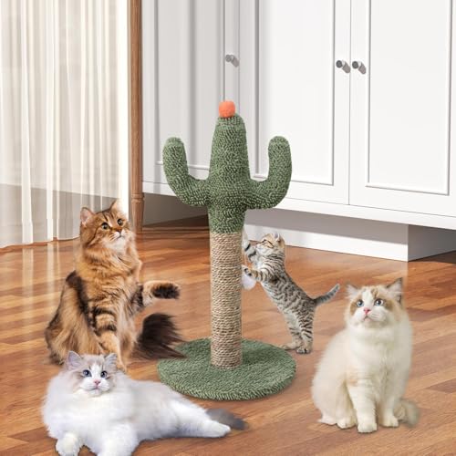 Cat scratching post et griffoir vertical en forme de cactus de salon - 4