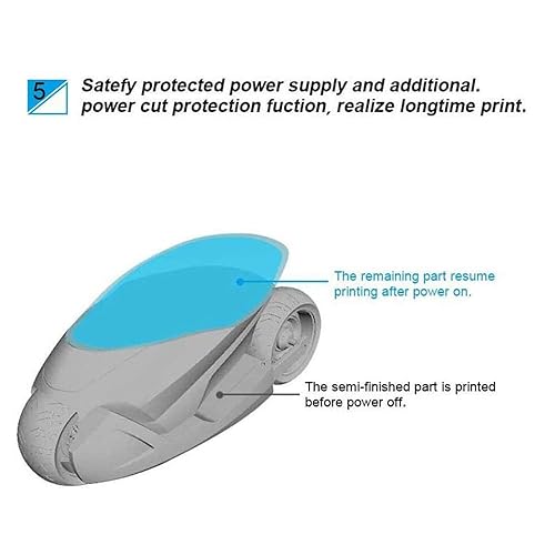 Miniatura 5 de Comgrow Creality Ender 3 Impresora 3D y tubo de PTFE Capricorn Bowden serie XS 1M