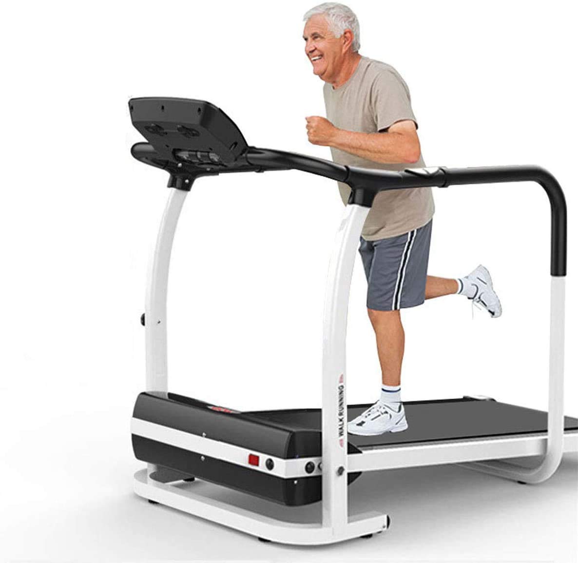 Electric Treadmill Home Multifunctional Walking Machine Lcd Led Display Heart Rate Monitor Portable Gym Equipment Shock Absorption And Silent