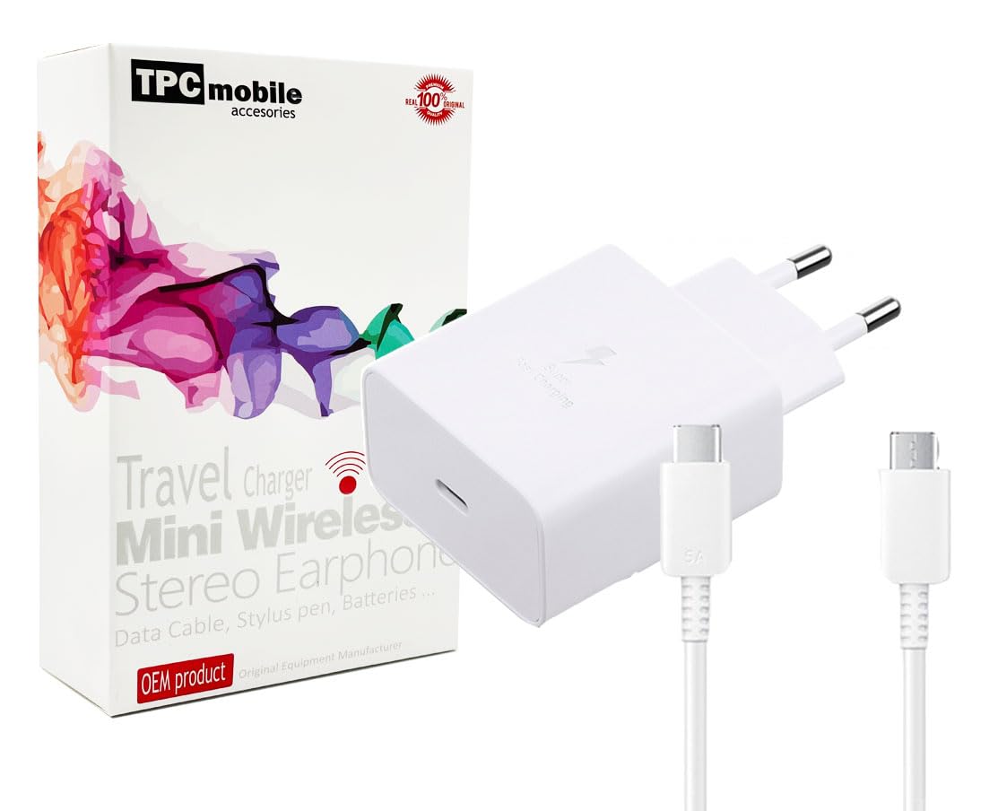 Cargador de Red Ultra Rápido 65W (PDO/PPS) USB Tipo C (USB-C) para Samsung Galaxy Book, Pro 360, Galaxy Book2, Book 2, Book2 Pro 360 (TA865W)