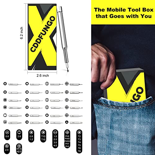 Small Screwdriver Set Tools Birthday Gifts - Stocking Stuffer For Men Precision Screwdriver Set With Torx Phillips Slotted Bits Dad Gift, Mini Gadget Repair Tool For Laptop Tablet Eyeglass Phone Watch #TOP6