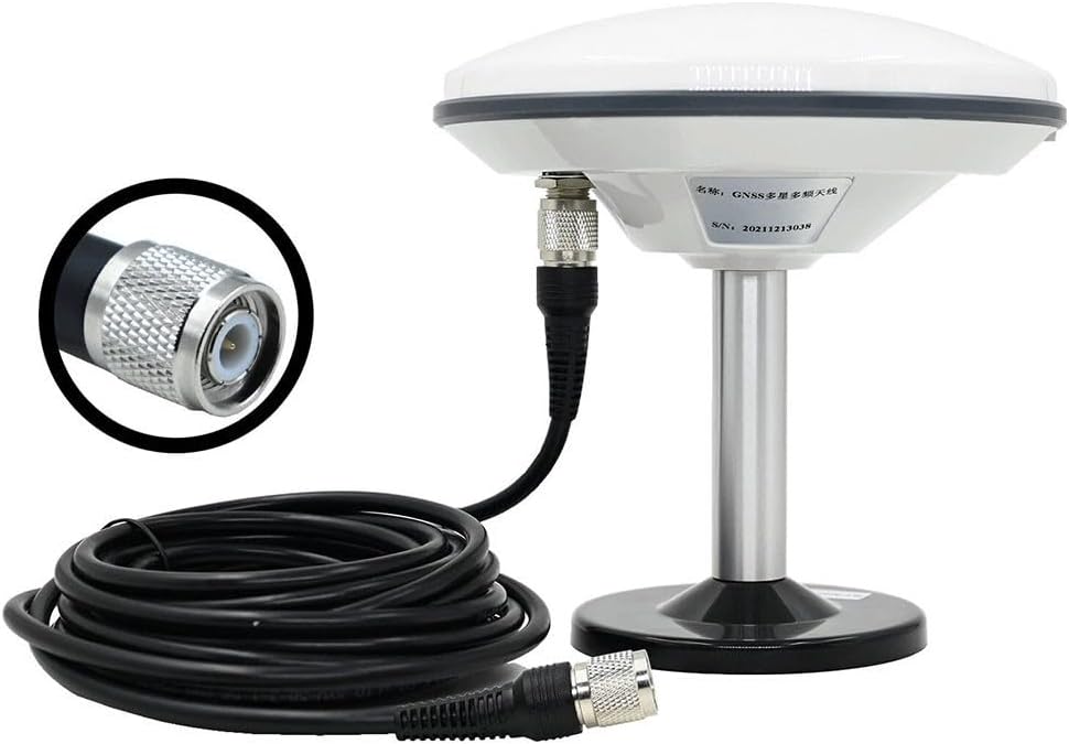 High-Precision Multi-Frequency GNSS Antenna With RHCP Polarization For GPS L1/L2, for GLONASS, For Beidou B1/B2/B3, For Galileo E1/E5b, Compatible With AG15/AG25(TNC-SMA)
