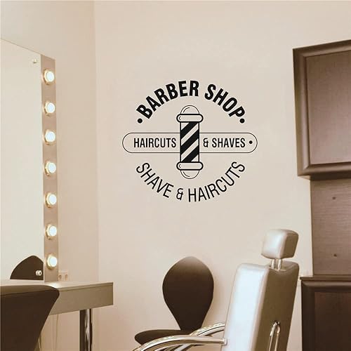 Miniatura 4 de Adhesivo de vinilo extraíble para puerta de peluquería de 16 x 16 pulgadas, adhesivo de vinilo extraíble para puerta de peluquería, espejo o