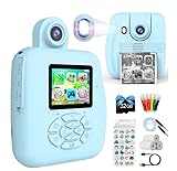 Für Sofortdruckkamera, tintenfreie Wärmebildgebung mit 32-GB-Karte, leichter digitaler Fotodrucker für Kinder, Jungen, Mädchen