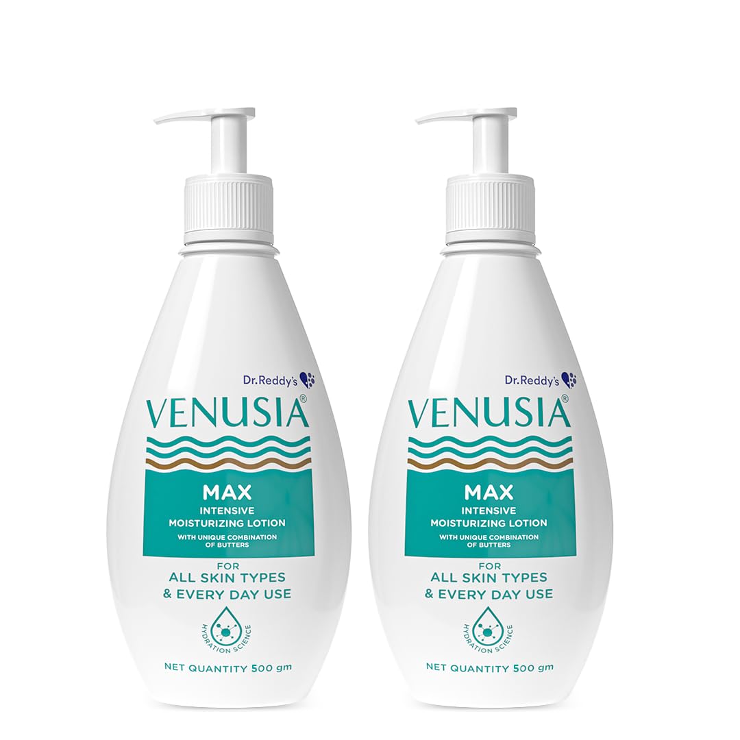 VENUSIADr Reddy's Max Intensive Moisturizing Lotion For Everyday Use, 500g (Pack of 2)