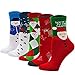 Produktbild Lustige Socken Damen Bunte Socken aus Baumwolle, Weihnachtssocken Damen Witzige Socken Frauen Karikatur Tier Socken, 5 Paare
