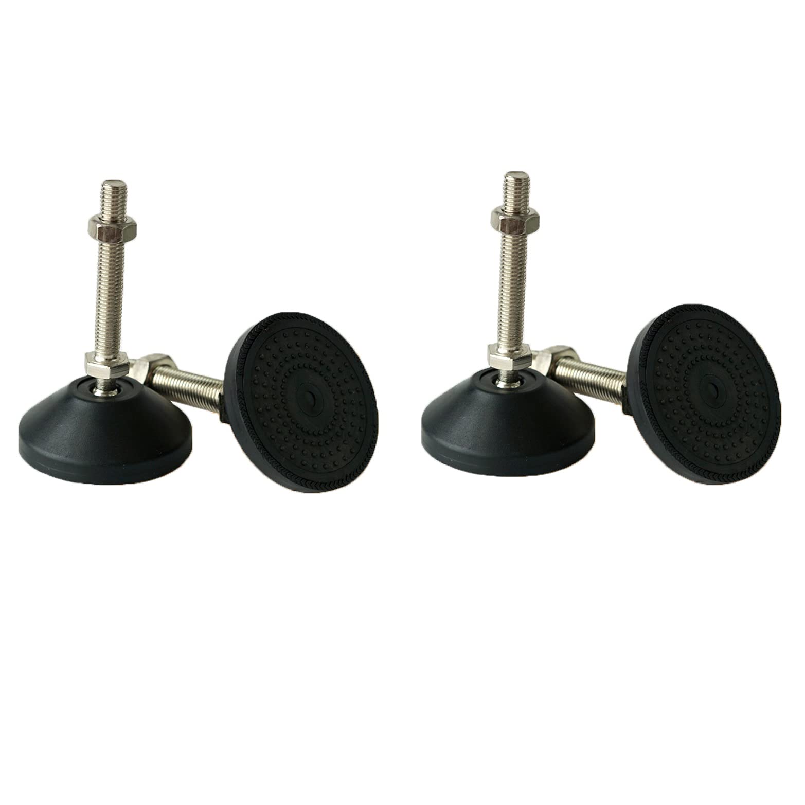 Piedini di livellamento in nylon e acciaio nichelato | D80xM16x(50-200)mm for Macchine for Mobili: Supporto di Livellamento(D80*M16*100MM)