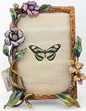 ChezMax International Designs Beautiful Flower Green Leaf Pattern Metal Photo Frames Friends Gift Pi