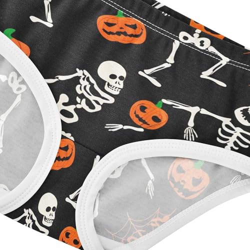 Halloween Dancing Skeletons Girls Underwear Toddler 2t Cotton Girl Panties Cute Bright Undies Kids Briefs4