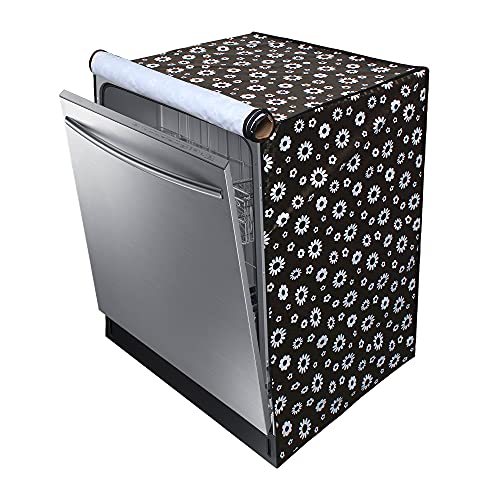 Star Weaves Dishwasher Cover Compatible for LG 14 Place Setting | Waterproof Dustproof Scratch Resistant Fabric | Durable Full Zip Closure for Free standing | Size - 61x61x86 cm - DWFLCKUM52