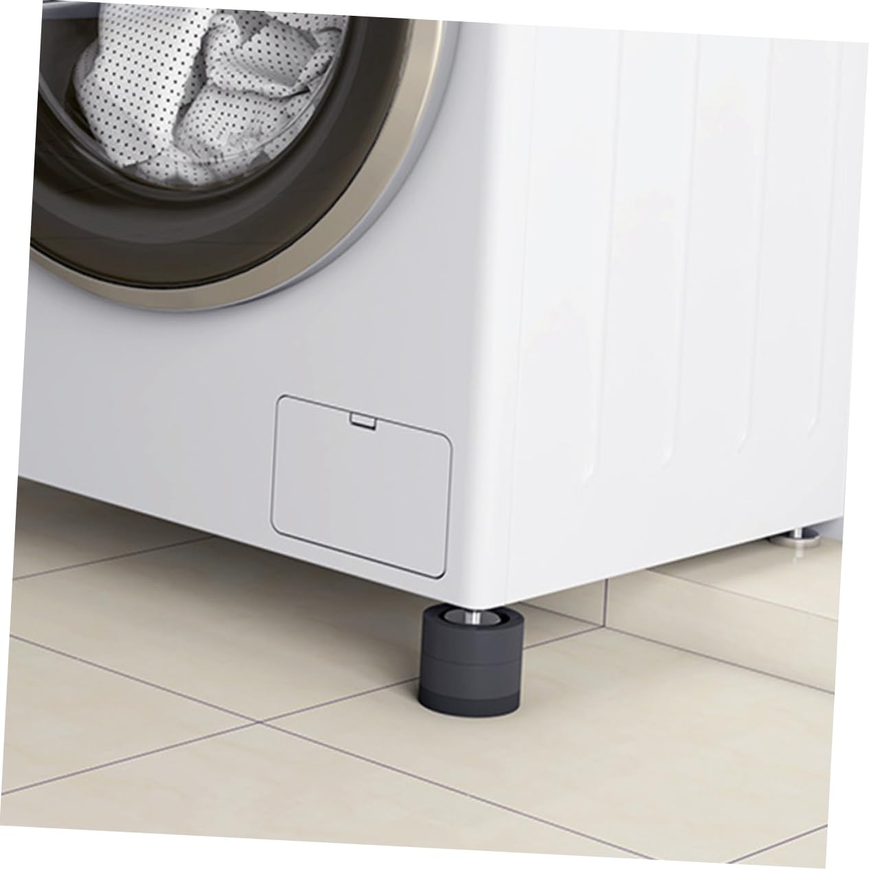 GLEAVI 12pezzi Tappetini Antivibrazione Per Lavatrice e Asciugatrice Stabilizzatori Antiscivolo Per Elettrodomestici Assorbimento Shock e Protezione Pavimenti Compatibili Con Vari Modelli