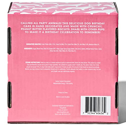 Thoughtfully Pets, Geschenkset mit Keksen zum Geburtstag des Hundes, handverzierte knusprige Hundeleckerlis in Knochenform, ideal für Hundegeburtstage, 8er-Set