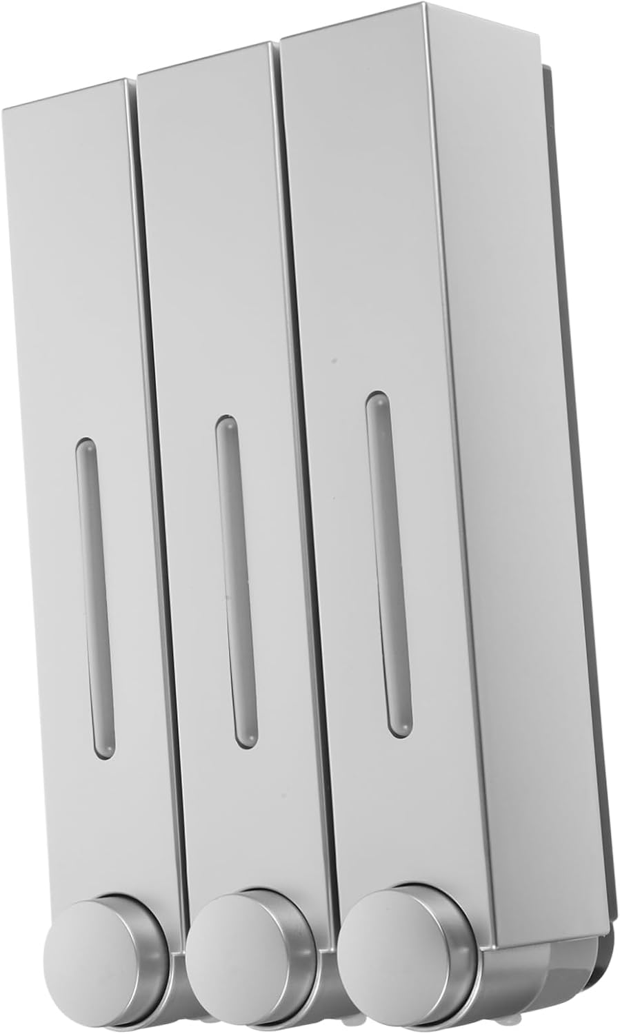 Cabilock Wall Mount Soap Dispenser Refillable Shampoo Wash Organizer for Shower Sleek Design Easy to Use Space-Saving for Bathroom and Kitchen