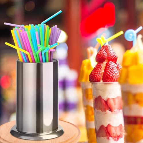 image for MyLifeUNIT Straw Holder for Counter, Stainless Steel Coffee Stirrers H