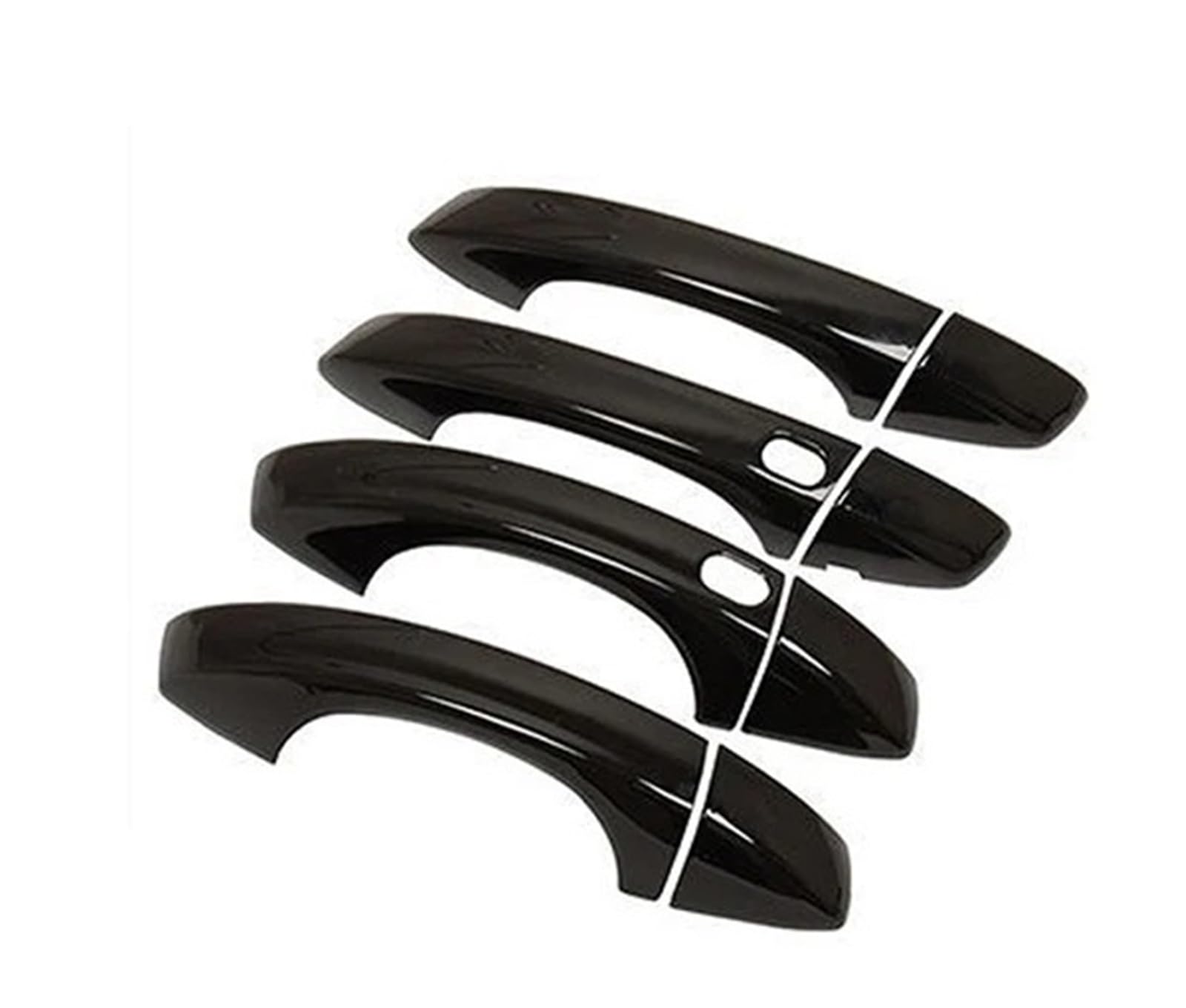 Tingyus Black 4Handle 2 Buttons Ourside Outer Door Handle For Vw For Arteon 3H7 2017~2024 Car Door Handle Covers Exterior Scratch Protective Decor Rustproof Accessories