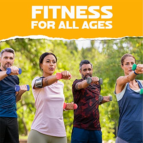 Image of Yes4All Neoprene Coated Dumbbell Hand Weight Sets of 2 - Multiple Weight Options with 15 Colors, Anti-roll, Anti-Slip, Hexagon Shape