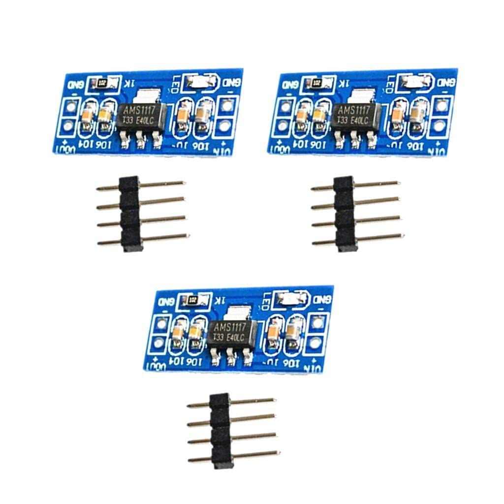 Super Debug 3 PCS AMS1117 4.5-7V Turn 3.3V DC-DC Step Down Power Supply Module