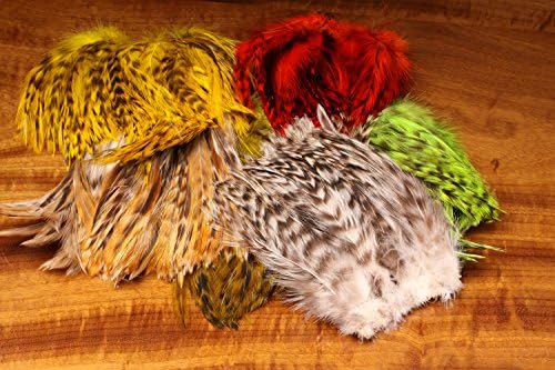 Hareline Grizzly Variant Neck Hackle (Yellow)
