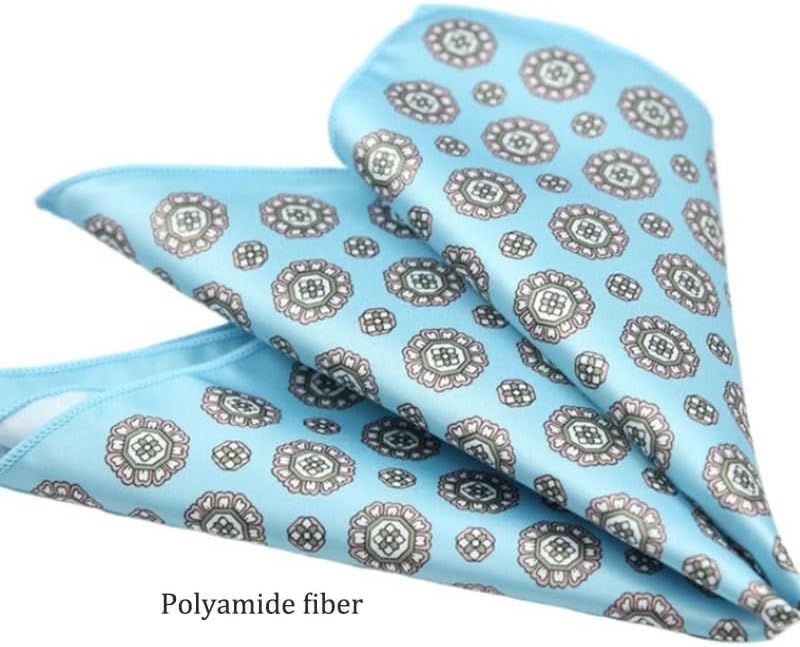 Men's Retro Printed Pocket Square Gentleman's Accessory Chest Versatile