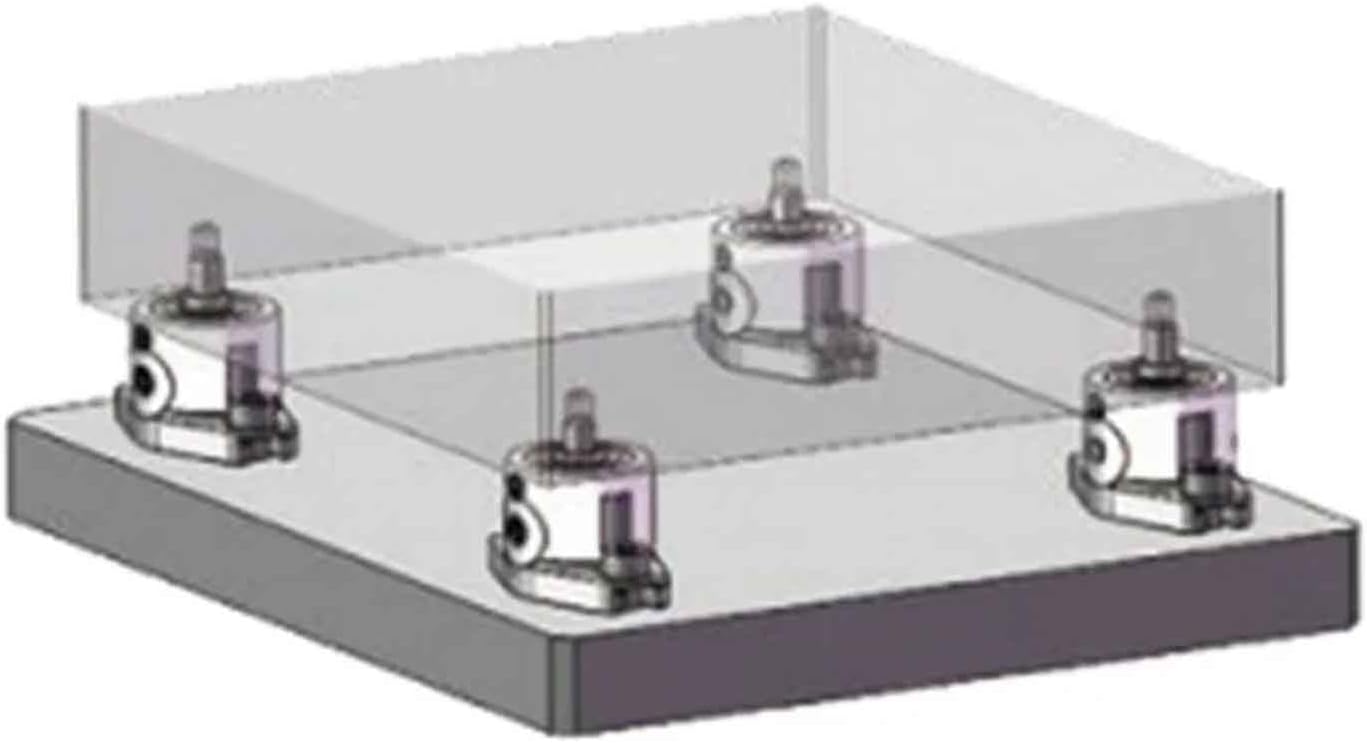 iDili Cylindrical Pull-Down Reference Type Quick Clamp Quick Locking Simultaneous Processing of 5 Surfaces Flexible Operation (M8)