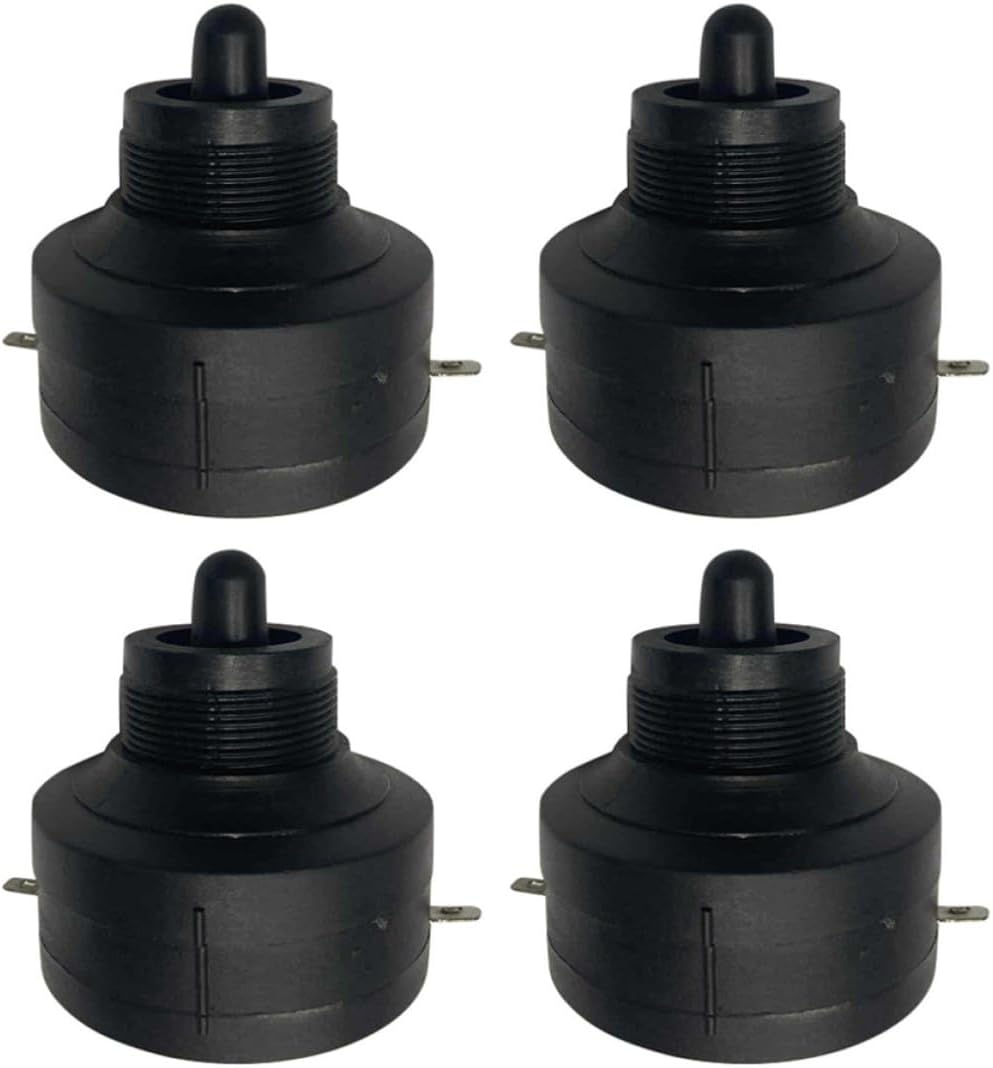 MAGICLULU 4pcs Car Tweeter Loudspeaker Replacement Piezoelectric Buzzer Plastic Horn for Car Audio System with Fashionable Solid Appearance for Auto Horn or Party Air Use