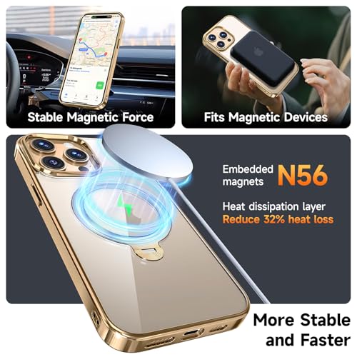 Coque iPhone 15 Pro antichoc support 360 compatible MagSafe avec verre écran et objectif - 6