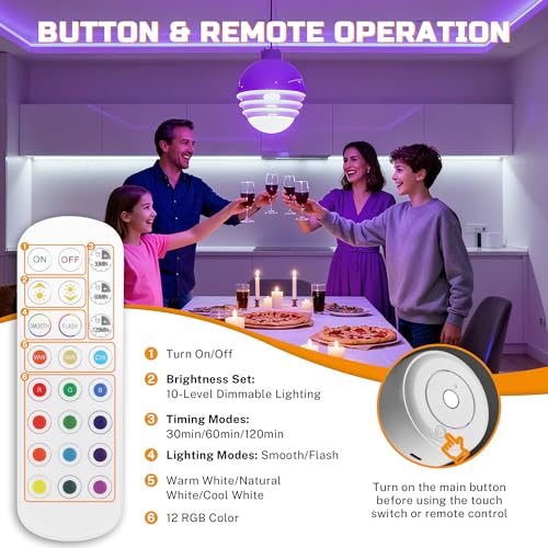 EverBrite E26 Rechargeable Light Bulbs, Remote & Touch Control, 2-Pack by EverBrite - Used condition - Image 6