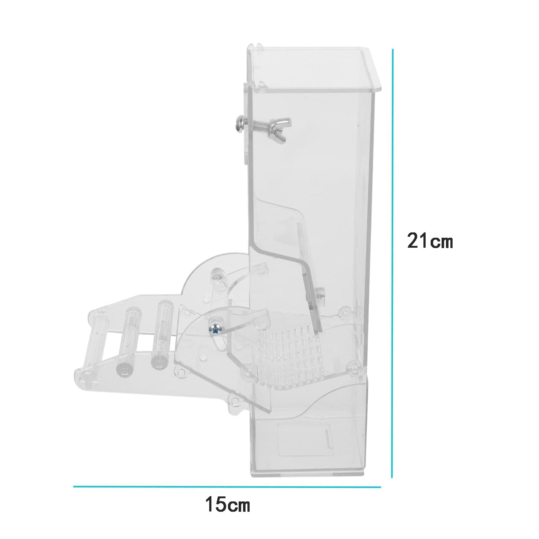 esmen Comederos Comederos para pájaros Transparentes de Gran Capacidad, comedero para pájaros Silvestres a Prueba de derrames, alimentador automático para pájaros para decoración de Jardines