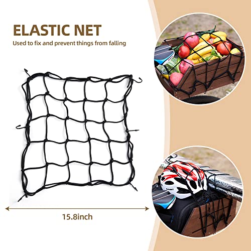 Wooden Rear Bike Basket With Reflective Rainproof Covers And Cargo Net - Ideal Bike Cargo Rack And Accessory For Bikers #TOP3
