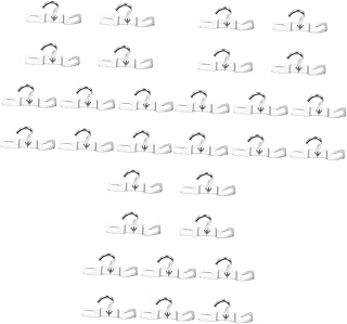 Cabilock 30 pcs Metal Chandelier Hook Wall Mounted Clothing Rack Outdoor Hooks for Hanging Cabinet Hooks Ceiling lamp Hook Screw Hooks Hanging Hooks Ceiling Anchor Hook Ceiling Hook Heavy