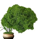 Espuma decorativa DIY – 100 g de espuma artificial falsa, material de artesanía verde, adorno de pared de acuario de jardín | Corona de terrario creativa para paisajismo interior y exterior