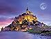 Majestic Castles - Mont Saint Michel Frankreich - 750 Teile Puzzle Gelb, Lila, Grün, 3000 Teile