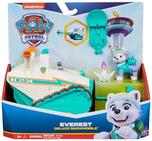 Paw Patrol - Pat Patrouille - Véhicule à Fonction Everest - Camion-Neige Voiture Figurine À Collectionner - Projectile - Pat Patrouille Jouet - Voiture Enfant - Jouet Enfant 3 Ans Et +