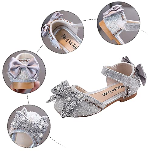 Chaussures décontractées en cuir pour filles au design fée raffiné et finitions perles