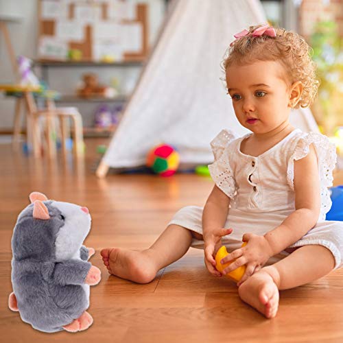 TOYANDONA Sprechender Hamster Figur 18CM Plüsch Maus Elektronisches Spielzeug Baby Plüschtier Stofftier Kuscheltier… – Bild 3