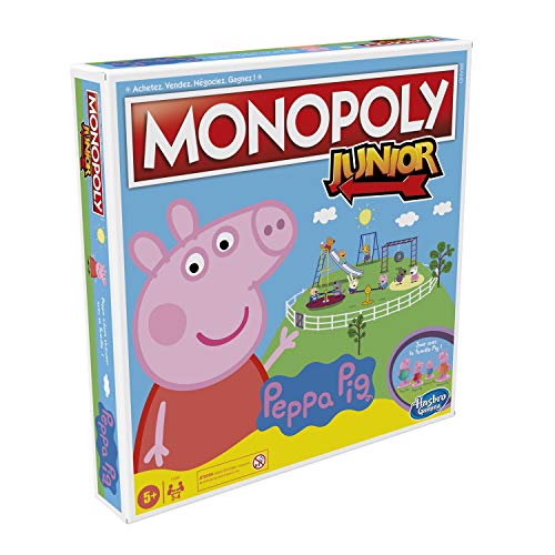 Jeux de Plateau Hasbro- Monopoly Junior Peppa Pig, Multicolores (315-F1656101), édition française – Image 3