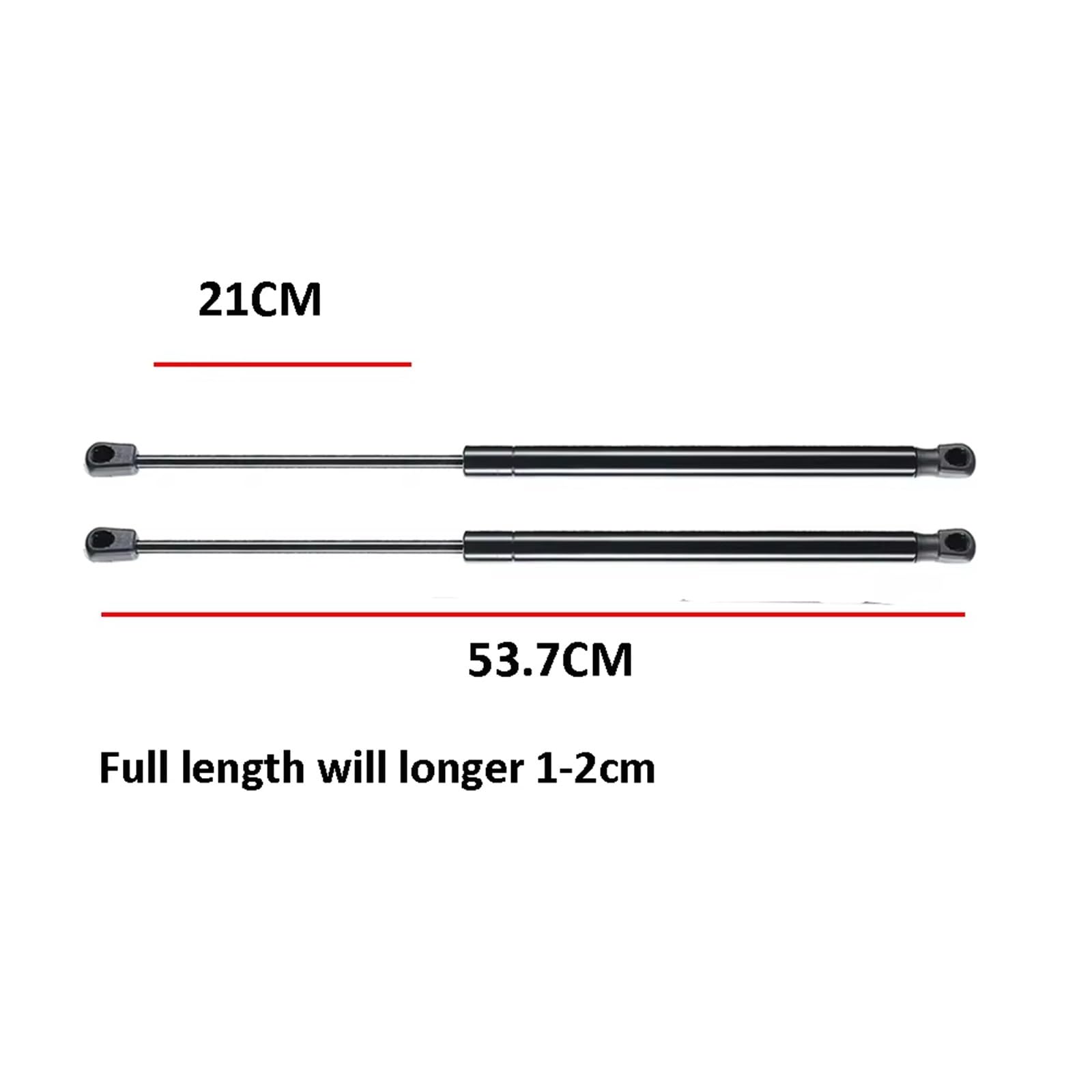 Vérins à Gaz Pour Hayon Suzuki Swift 2017 - Lot De 2 - 53,7 Cm, Acier Inoxydable, Remplacement Direct