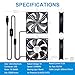 2 Packs Wathai 120mm x 25mm USB Fan with Speed Controller for Computer Receiver AV cabint Game Console PC Laptop TV Box Projector Router Cooling