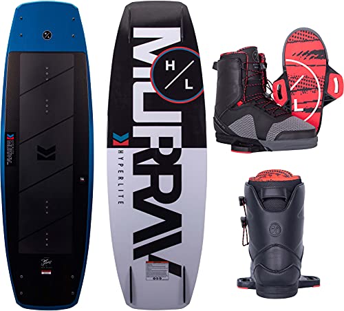 Hyperlite Murray Mens Wakeboard 134 W/Team X Bindings Black/Blue (7-8)