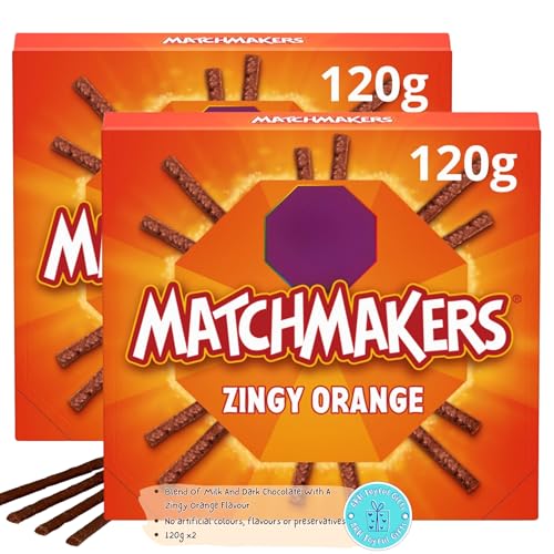 Matchmakers Chocolate Zingy Orange Box 120g x2