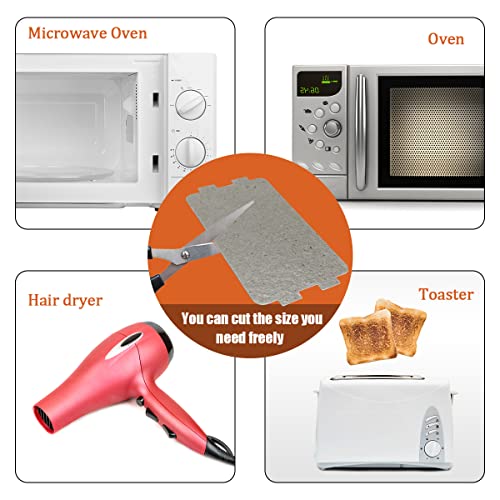 5 Pcs Microwave Oven Parts Waveguide Cover Universal Mica Sheet Microwave Oven Repairing Part for Kitchen Home Office Restaurant (2 1/4 Inch X 4 3/5 Inch) - Thumbnail 3