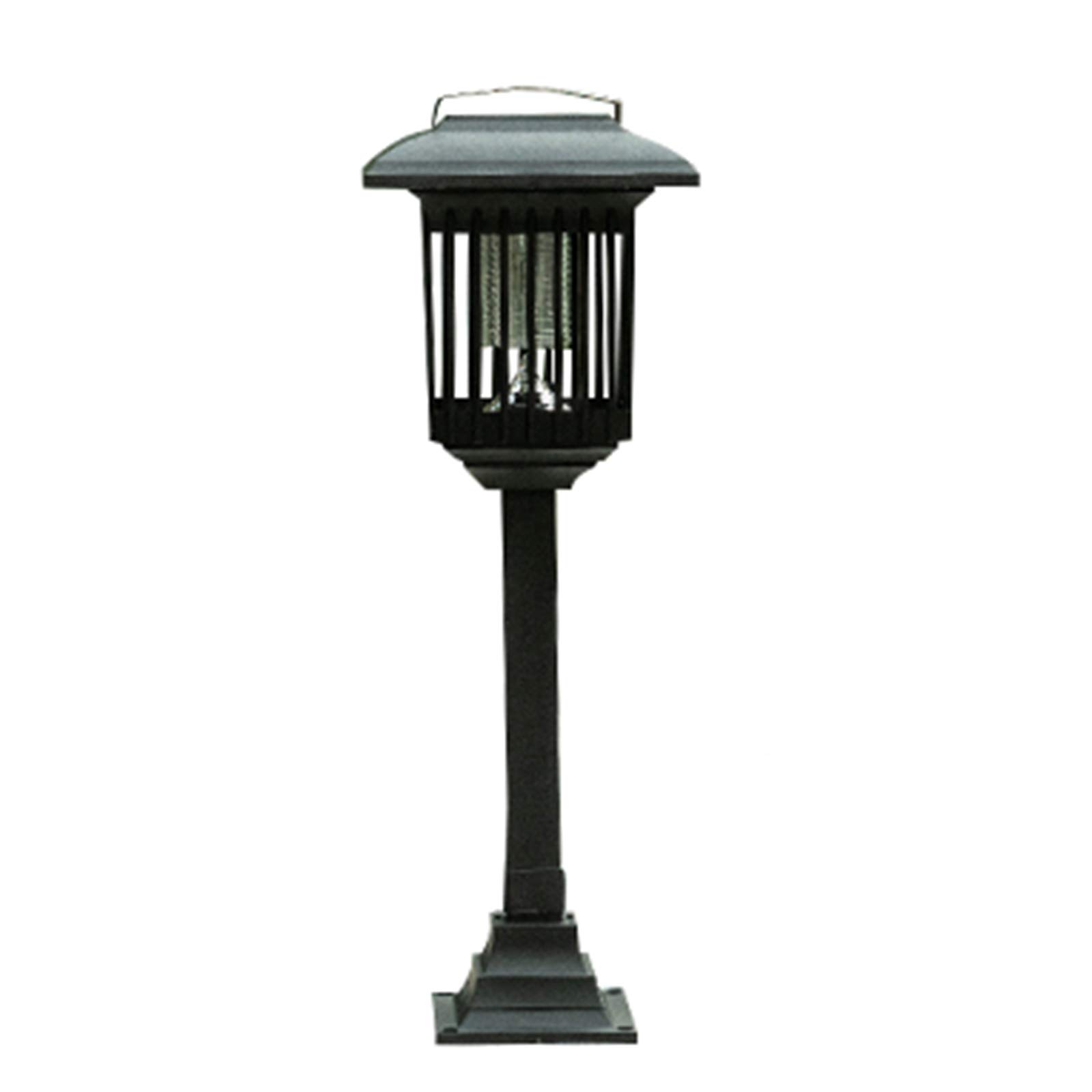 Tueur de moustique solaire étanche IP65, lot de 2 lampes UV automatiques noires pour jardin