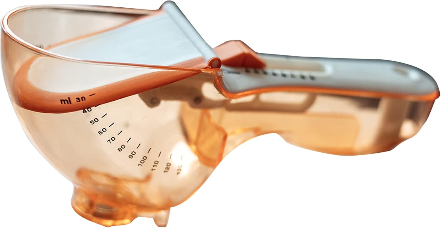Adjustable Cube Measuring Spoons Set (Orange) image 3