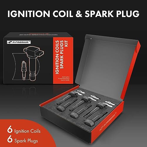 A-Premium Set of 6 Ignition Coil Pack and Iridium Spark Plugs Compatible with Honda Pilot Ridgeline 2006-2008 & Acura MDX 2003-2006 & Saturn Vue 2004-2007, V6 3.5L by A-Premium - Used condition - Image 2