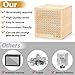 HCHANGEN Wooden Savings Challenge Box for Adults Kids, Wood Coin Piggy Bank, Must Break to Open Cash Savings Box for $2000 Target (Natural, 4.5inches)