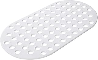 ALL PRIDE Bathtub and Shower Mat, Non Slip, Machine Washable, Perfect Bath Mat for Tub and Shower for Kids and Elderly, 29 x15 Inch, White