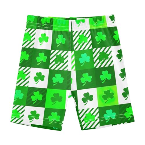 Joisal Cotton Shorts for Under Dress Cute Checkered Alternating Green White Toddler Biker Shorts Girls 4t Kids Clothing