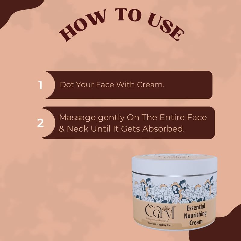 Image of CARYL Essential Nourishing Cream 100g & Body Lotion 200ml Combo Pack |Nourishing Moisture Cream for Dry Skin Women, Men | Non-Sticky, Long-Lasting, Intense Hydration Skincare Kit | Soft, Smooth & Healthy Skin Moisturizer Lotion for All Skin Type | Best For Gift